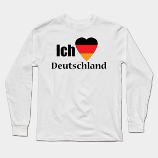 Ich liebe Deutschland/ I love Germany Long Sleeve T-Shirt